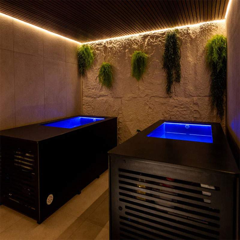 Engineered ice bath systems, not a standalone plunge