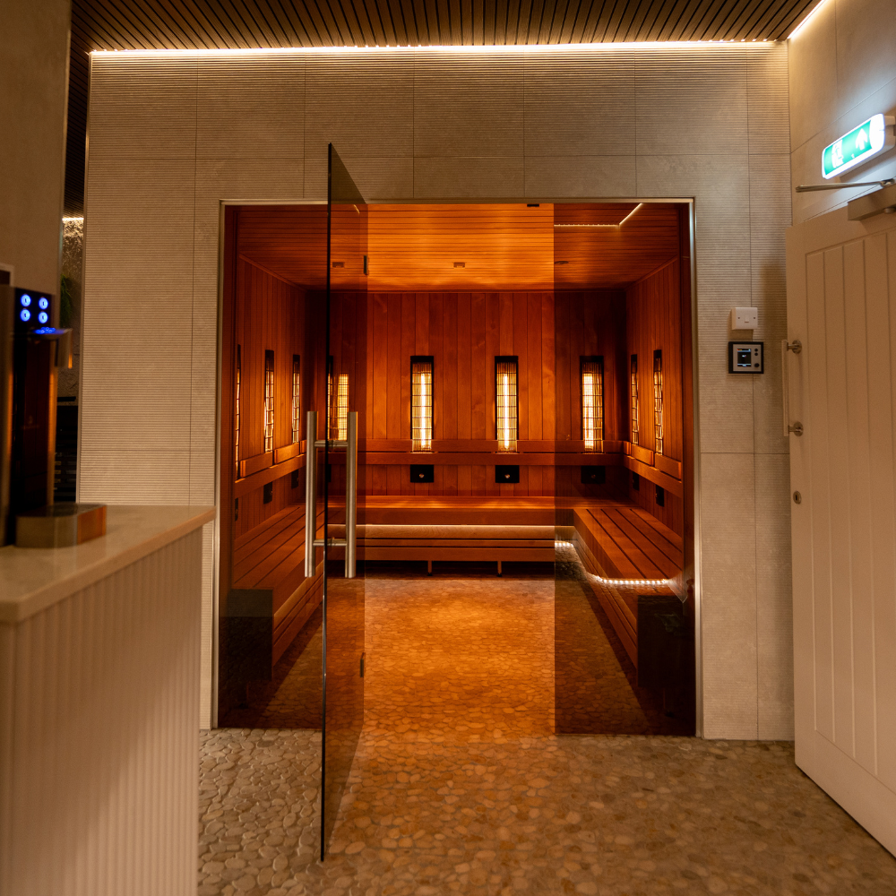 Sauna beside the ice baths at Kulture Training Club