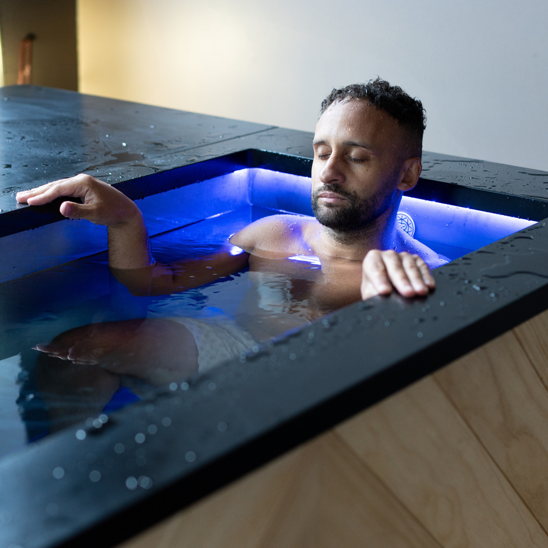 The Island ice bath beside the pool